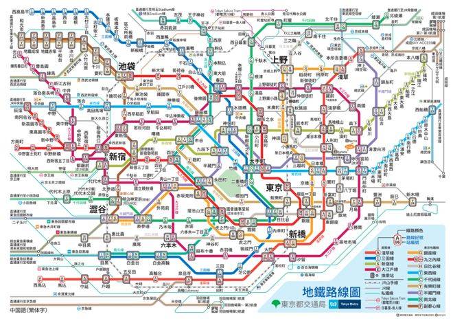 东京地铁等轨道交通线路及乘坐攻略大全